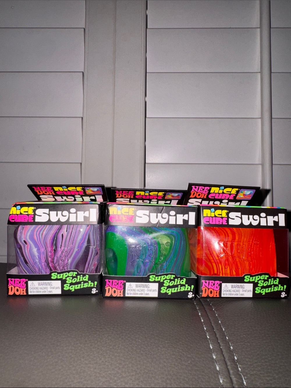 Swirl Super Solid Squish! Stress Ball - 3 NICE CUBE SWIRLS 🍭🍥💫